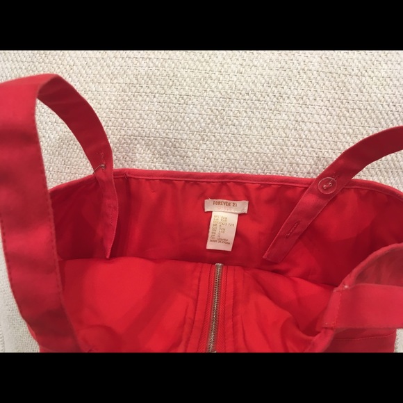 Forever 21 Red Zipped Jumper, Girls Size 7/8 - Picture 7 of 7